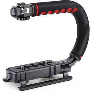 Stabilizing Grip With Cold Shoe for DSLR/Camcorder