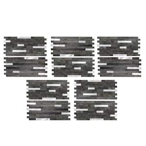 Collage 12 in. x 5.8 in. Oyster Peel and Stick Decorative Backsplash in (5-pk/case) 4.8 sq. ft.