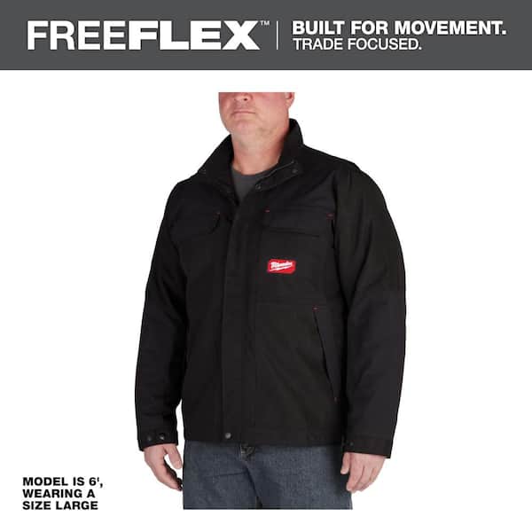 Milwaukee Men's Large Black FREEFLEX Insulated Jacket 256B-L - The Home  Depot