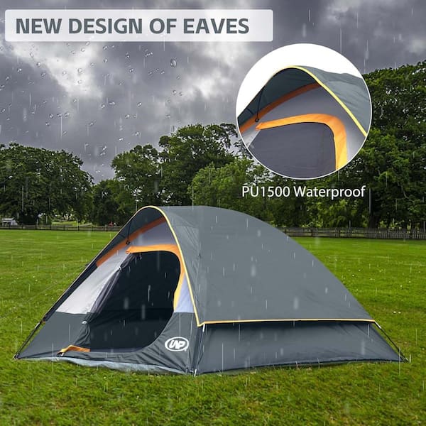 8 x 7 ft. Pop Up Canopy Tent Easy Set Up Gazebo in Grey WD28-236