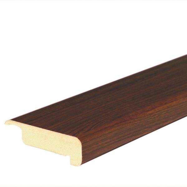 Mohawk Ebony Teak 4/5 in. Thick x 2-2/5 in. Wide x 78-7/10 in. Length Laminate Stair Nose Molding