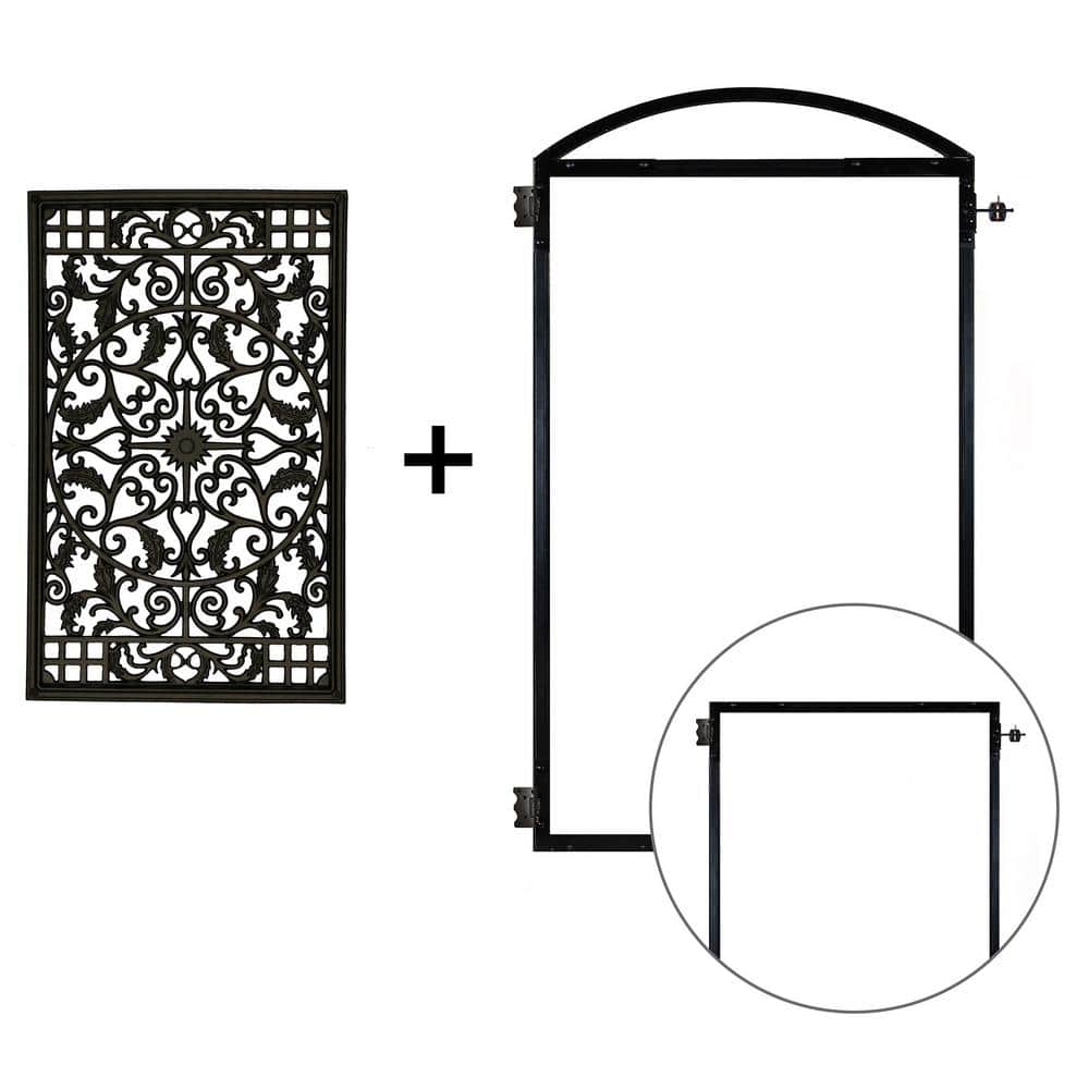 NUVO IRON EZ Install 8Standard Fence Board Arched Pro Gate Frame with