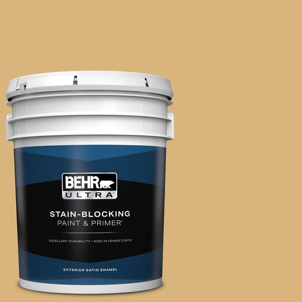 BEHR ULTRA 5 gal. #M300-4 Gilded Satin Enamel Exterior Paint & Primer