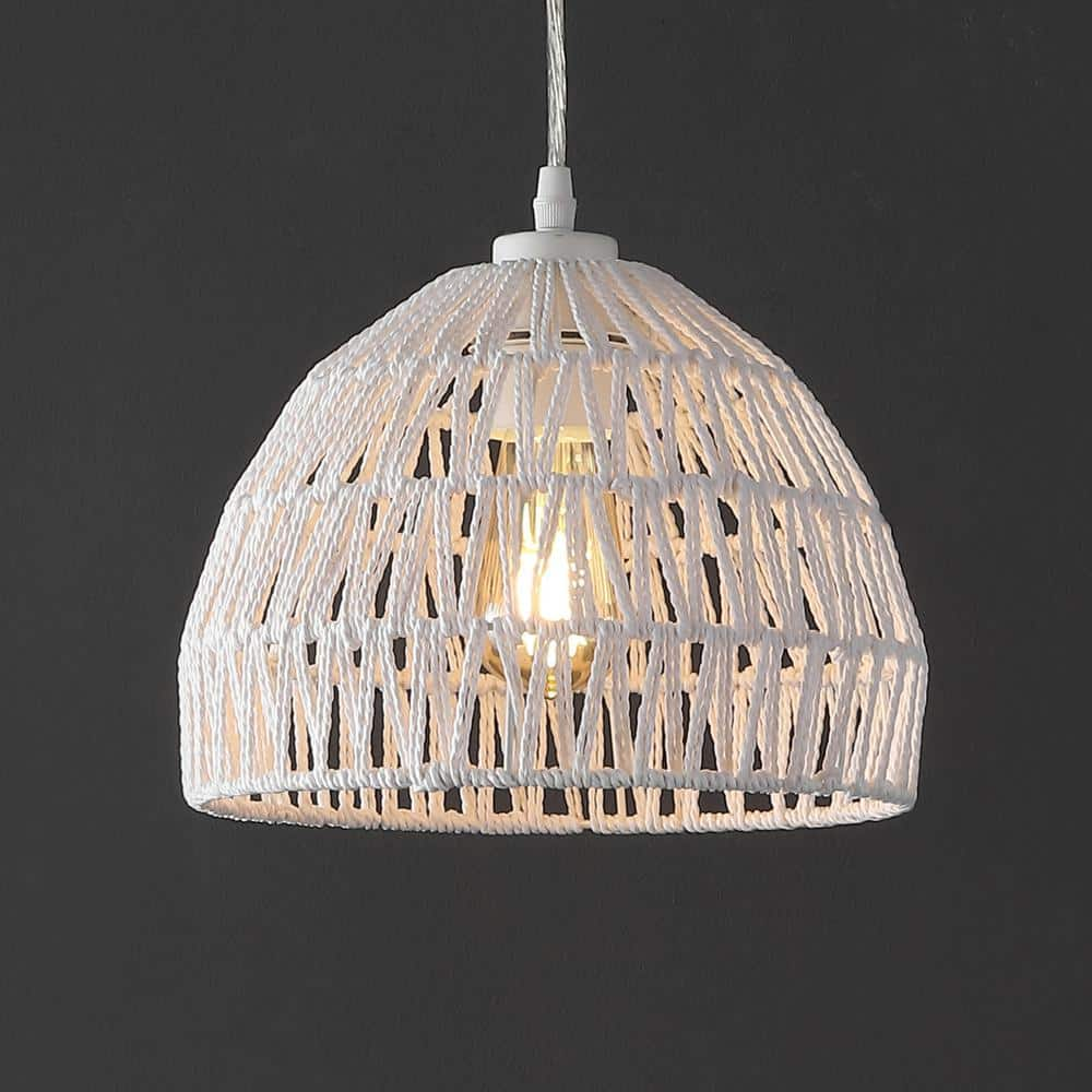 Jonathan Y Lighting Jyl6513 Campana 11  Wide Led Pendant - White