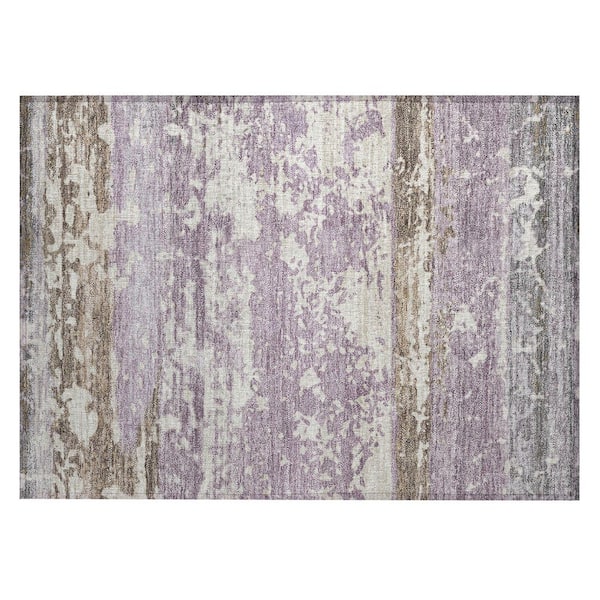 Chantille Machine Washable Indoor/Outdoor Abstract ACN2398 Lavender 2 ft. x 3 ft. Accent Rug