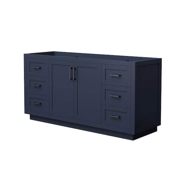 Miranda 65.25 in. W x 21.75 in. D x 33 in. H Single Bath Vanity Cabinet without Top in Dark Blue