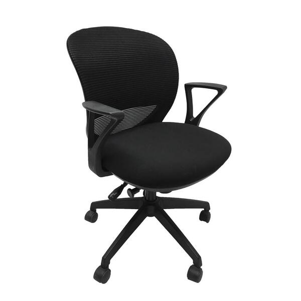 X Rocker Black Mesh Sidney MidBack Ergonomic Office Chair 0780601
