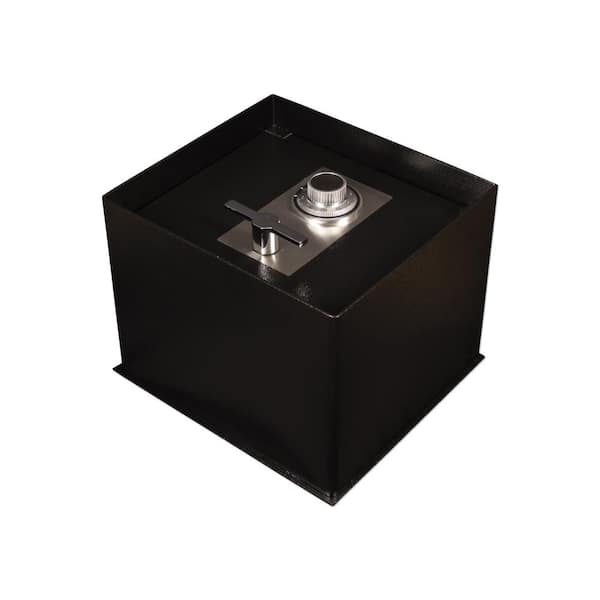 0.68 cu. ft. Steel Floor Safe with Mechanical/Dial Lock, Black
