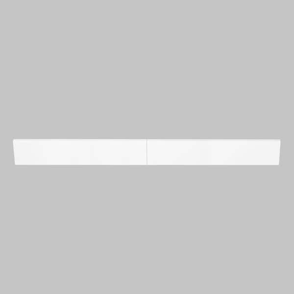 49 in. W x 0.75 in. x 4 in. Engineered White Marble Bathroom Vanity Backsplash (2-Pieces of 24.5 in.)