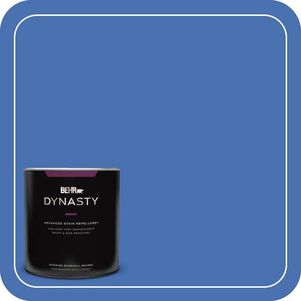 BEHR DYNASTY 1 qt. Home Decorators Collection #HDC-SM16-07 Croquet Blue Eggshell Enamel Interior Stain-Blocking Paint & Primer