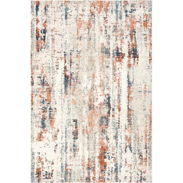 nuLOOM Viviana Transitional Abstract Beige 5 ft. x 8 ft. Area Rug