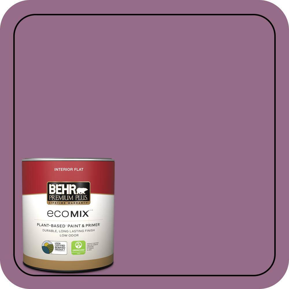 1 qt. #M110-6 Sophisticated Lilac Flat EcoMix Plant-Based Interior Paint & Primer price history on PriceWatchPro