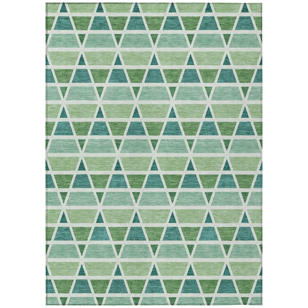 Chantille Machine Washable Indoor/Outdoor Abstract ACN2733 Teal 3 ft. x 5 ft. Area Rug price history on PriceWatchPro