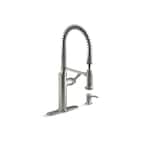 Sous Pro-Style Single-Handle Pull-Down Sprayer Kitchen Faucet in Vibrant Stainless