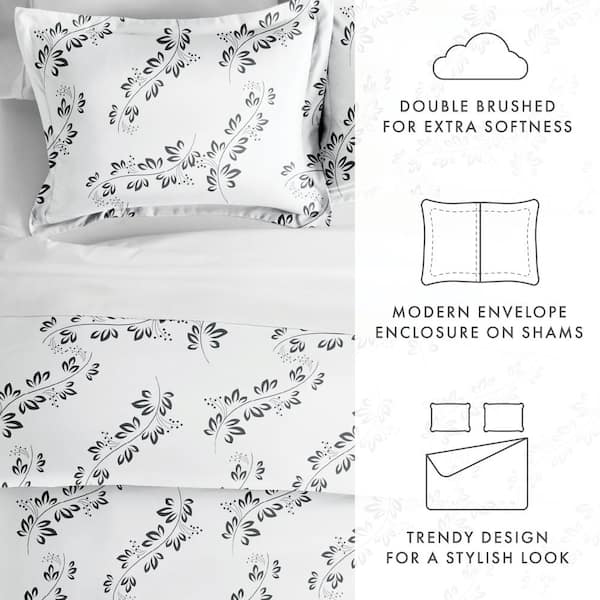 Modern Boho Prints Ultra Soft Duvet Cover Set, Easy Care, Matching Shams -  Becky Cameron, Arrow Dreams / Gray, King/California King