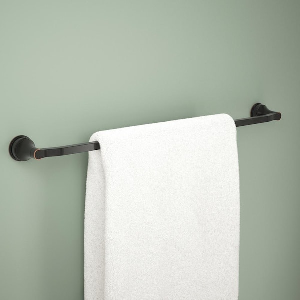Faryn 18 in. Wall Mounted Towel Bar with 6 in. Extender Bath Hardware Accessory in Oil Rubbed Bronze