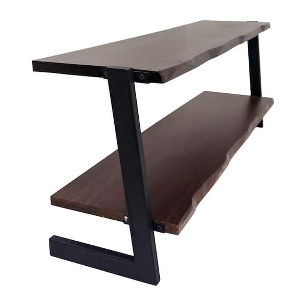 Yosemite Home Decor Sornora 60 in. Brown Rectangle Wood Console Table with Storage