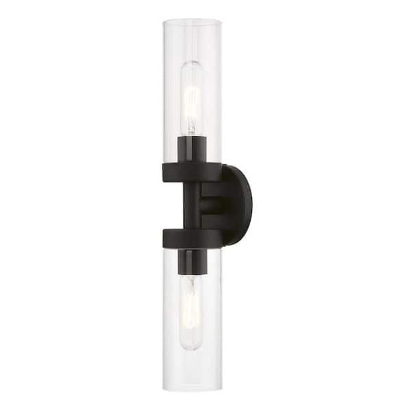 Livex Lighting Ludlow 19.25 in. 2-Light Black ADA Vanity Light