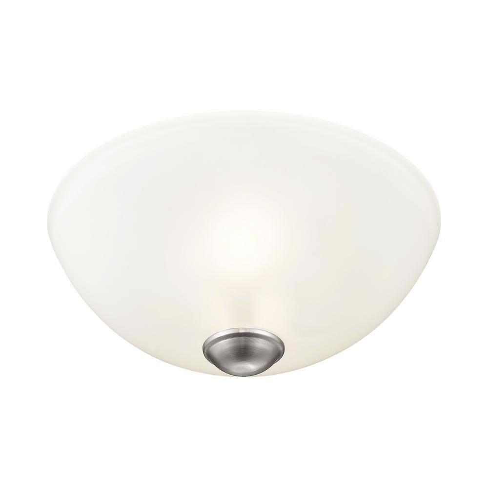 Somerset Sleek Brushed Nickel LED Bowl Flush Mount Light