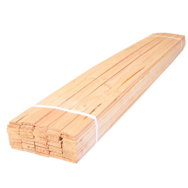 5/16 in. x 1-1/2 in. x 48 in. Natural Wood Lath (50-Pack) 5860