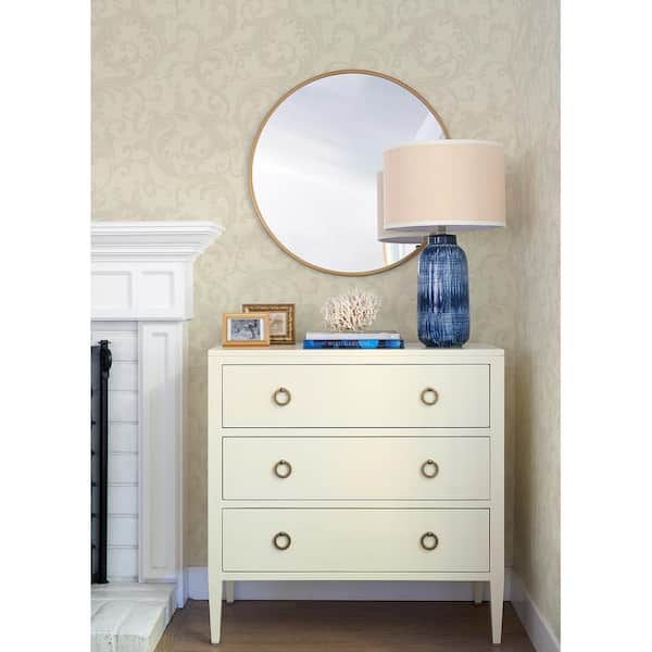 Noemi Cream Acanthus Vinyl Wallpaper