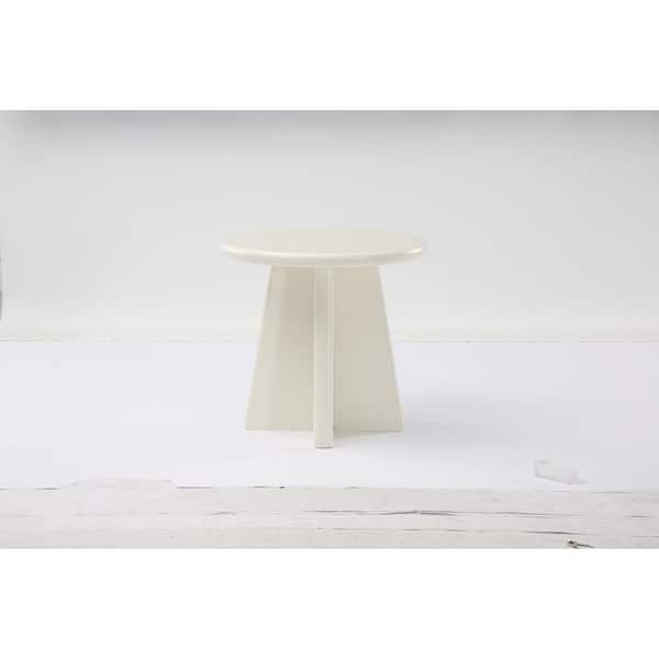 31.5 in. White Square Wood Coffee Table with Sturdy Base for Bakery, Reception Room, Coffee Shop, Home