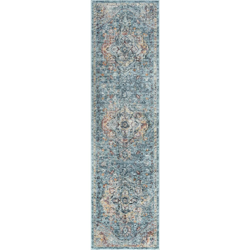 Long Runner Rug Pad (for runners 6'-12' in length) - Blue Parakeet