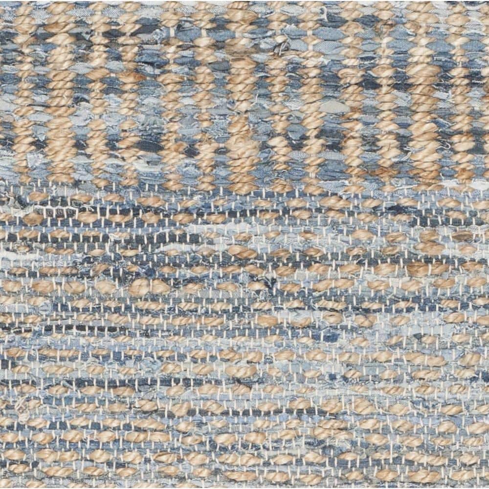 Cape Cod Blue and Natural Wool 8' x 10' Area Rug