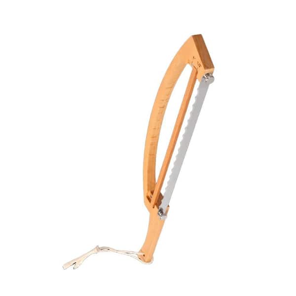 Adjustable Bread Knife for Homemade Bread, 17 Inch Bow Cutter with 1/2 Inch and 1 Inch Thickness Guides