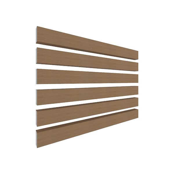 NewTechWood Alusions 2 in. x 4 in. x 144 in. Coextruded Peruvian Teak Wood Composite Aluminum Beams