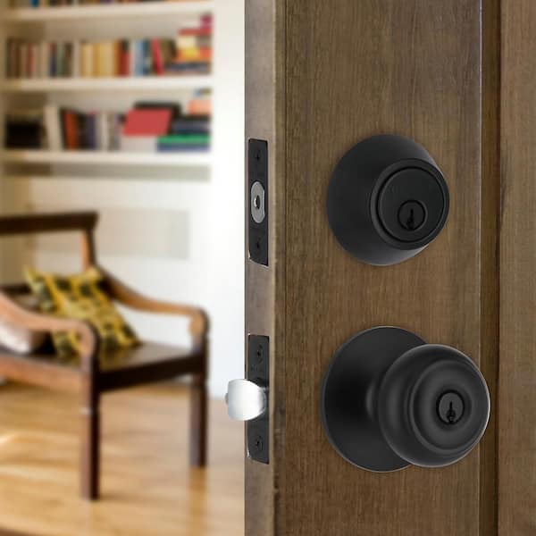Defiant - Hartford Matte Black Single Cylinder Keyed Entry Project Pack Combo Pack