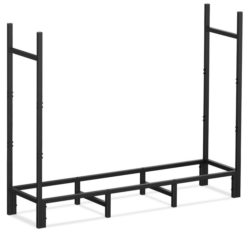 SHINESTAR 48 in. Heavy-Duty Firewood Rack with Alloy Steel Construction ...