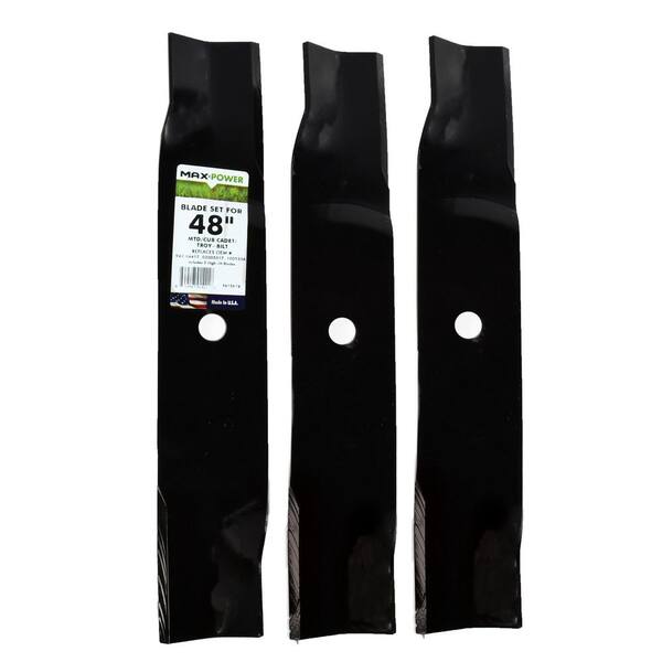 MaxPower 561812X Commercial Mulching Blade Set - 48' Cut For John Deere Mowers