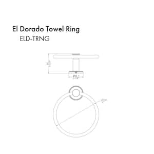 ZLINE Emerald Bay Towel Ring in Matte Black (EMBY-TRNG-MB)