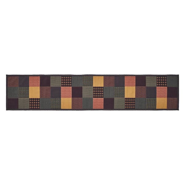VHC BRANDS Heritage Farms 12 in. W x 60 in. L Multi Printed Patchwork Cotton Blend Table Runner