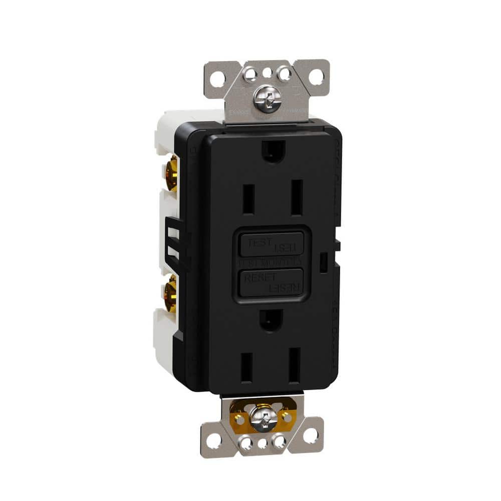 X Series 15 Amp 125-Volt Tamper Resistant Indoor GFCI Duplex Outlet Decorator Receptacle Back Wire Clamps Matte Black price history on PriceWatchPro