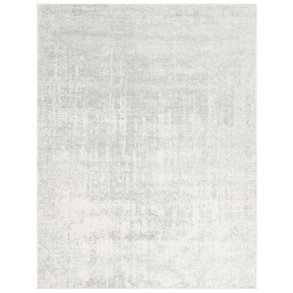 Adirondack 11 ft. x 15 ft. Sage/Ivory Distressed Area Rug