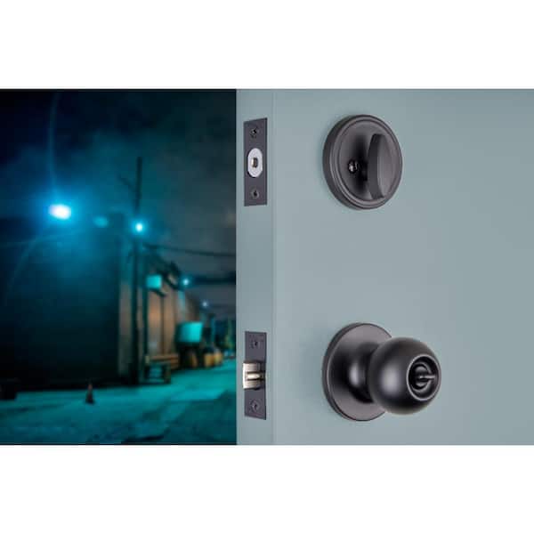 Light Duty Commercial ANSI Grade 2 Entry Knob and Deadbolt UL 3-Hour Fire, Keyed Alike, Matte Black
