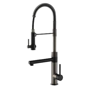 KRAUS Artec Pro Single Handle Pull Down Sprayer Kitchen Faucet with Pot ...