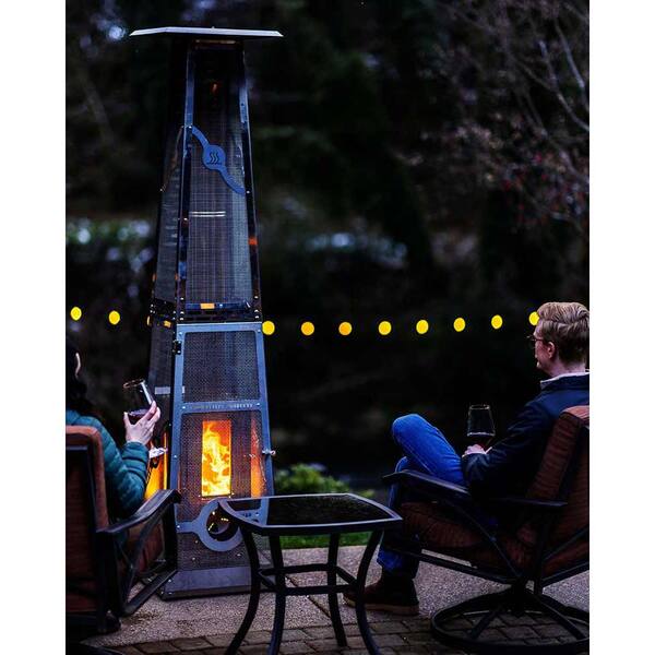 TIMBER STOVES 72,000 BTU Stainless Steel Lil Timber Wood Pellet(s) Burning  Patio Heater WPPHLTSS1.0 - The Home Depot