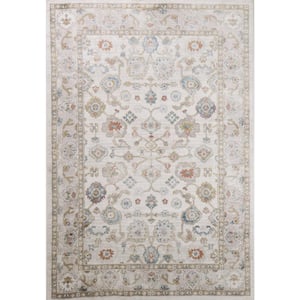 Ashland Ivory 5 ft. x 8 ft. (5 ft. x 7 ft. 6 in.) Geometric Transitional Area Rug