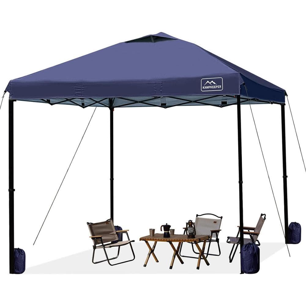 Navy Blue 10 ft.  x 10 ft.  Pop Up Commercial Canopy Tent Waterproof with A