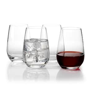 Voice Basics 13.25 fl. oz. Crystal Stemless Wine Glasses (4-Pack)