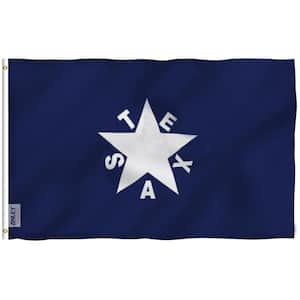 Fly Breeze 3 ft. x 5 ft. Polyester Zavala De Lorenzo Texas Flag 2-Sided Banner with Brass Grommets and Canvas Header
