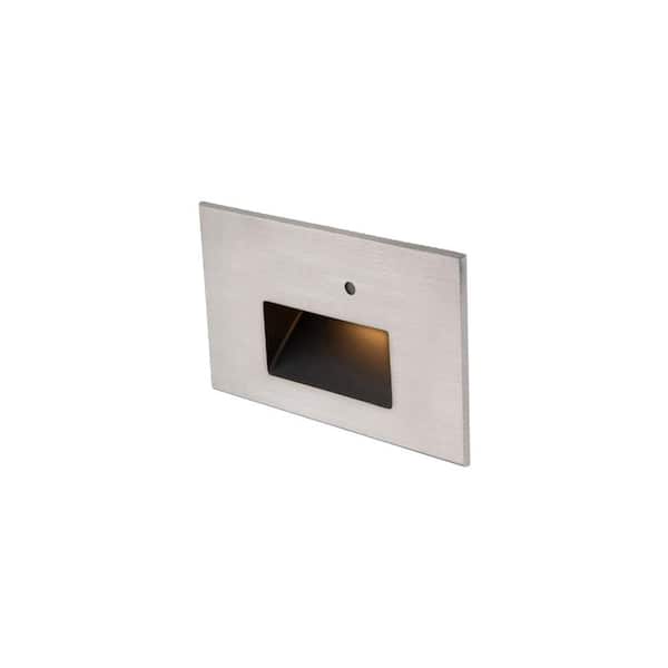 WAC LANDSCAPE Step and Wall Light Hardwired Integrated LED 120-Volt Stainless Steel 3000K with Photocell