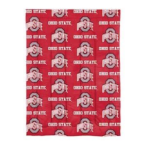 4-Piece Multi Colored Ohio State University Buckeyes Twin Size Polyester Bed in a Bag Set