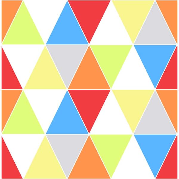 Unbranded Harlequin MulticoloRed Brights Paper Strippable Roll (Covers 56 sq. ft.)