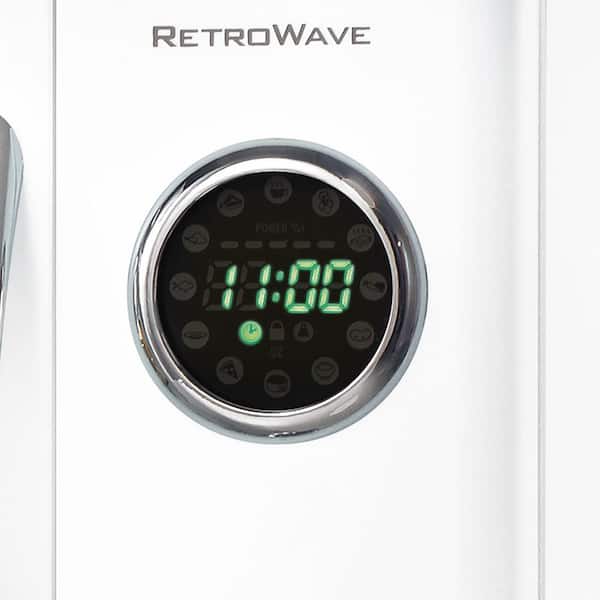 Nostalgia Retro 0.9 Cu. Ft. 800-Watt Countertop Microwave Oven - Ivory -  9313190