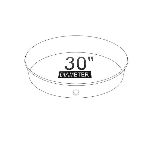30 in. Aluminum Water Heater Drain Pan 30 in. Aluminum Water Heater Drain Pan