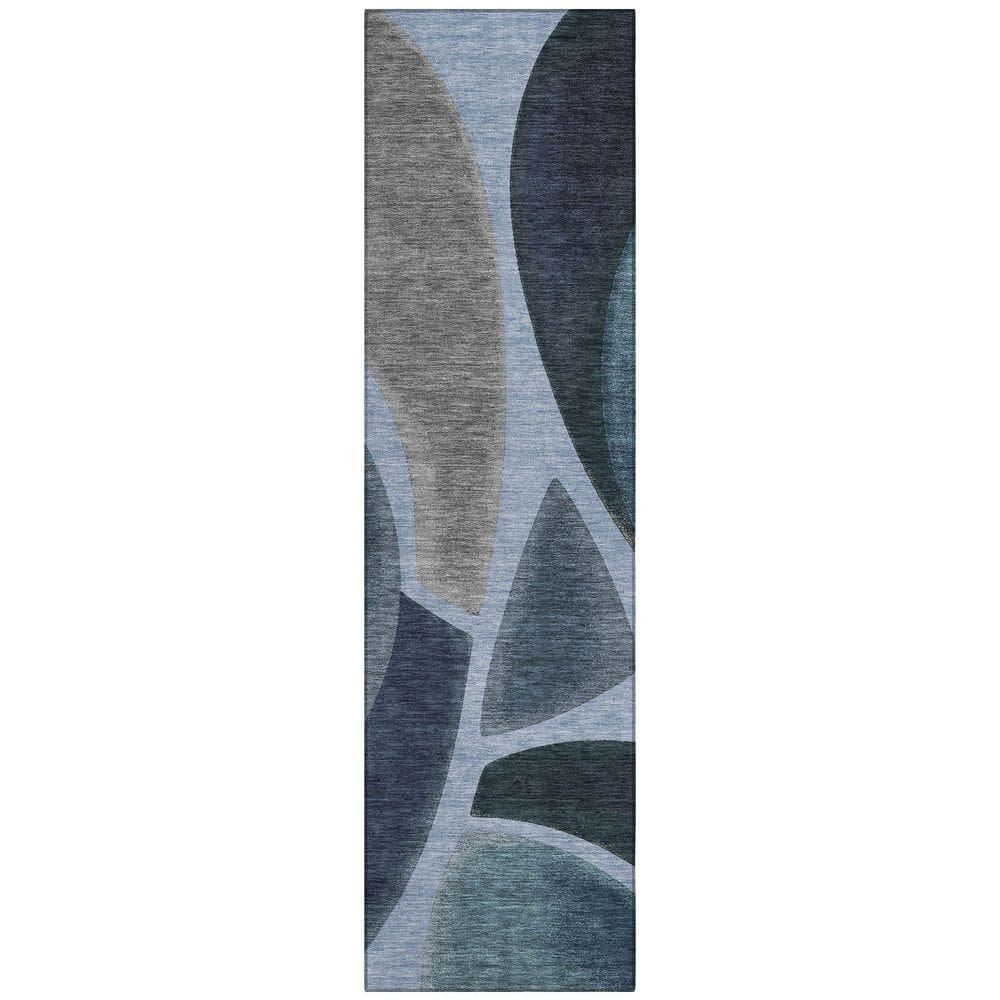 Chantille Machine Washable Indoor/Outdoor Abstract ACN2537 Denim 2 ft. x 7 ft. Runner Rug price history on PriceWatchPro